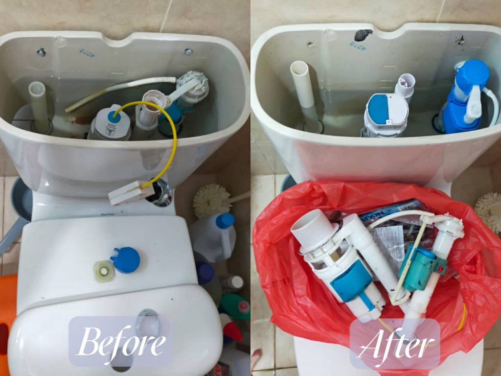Install Toilet Bowl Flushing System In Sengkang Square PS Home