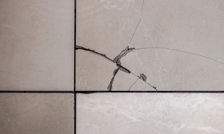 how to fix a cracked floor tile