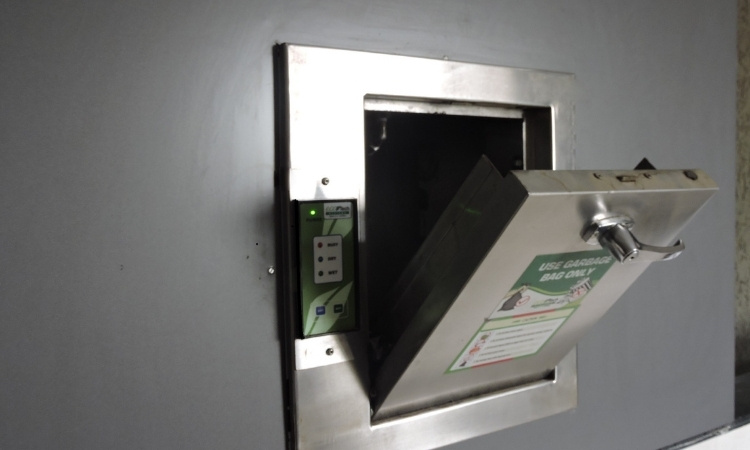 Installing a rubbish chute