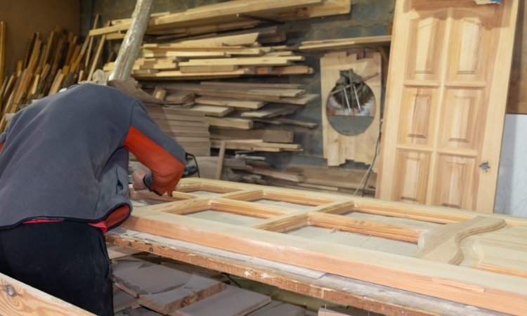 how to fix a cracked wooden door