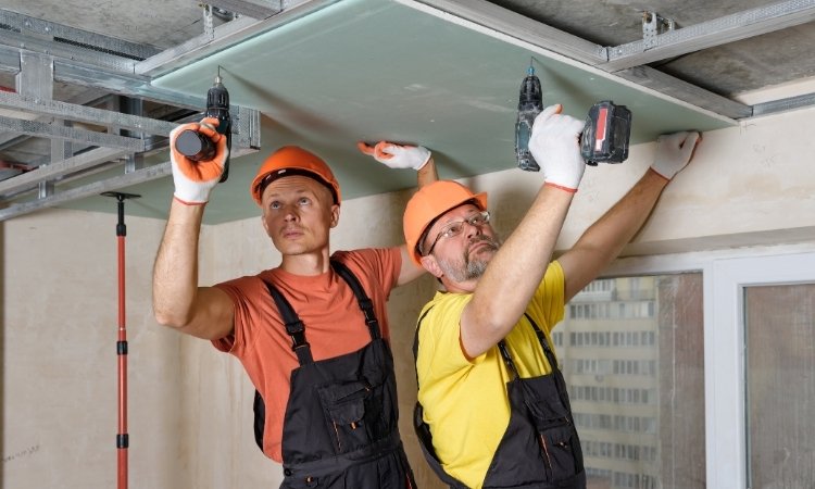 how to install drywall ceiling