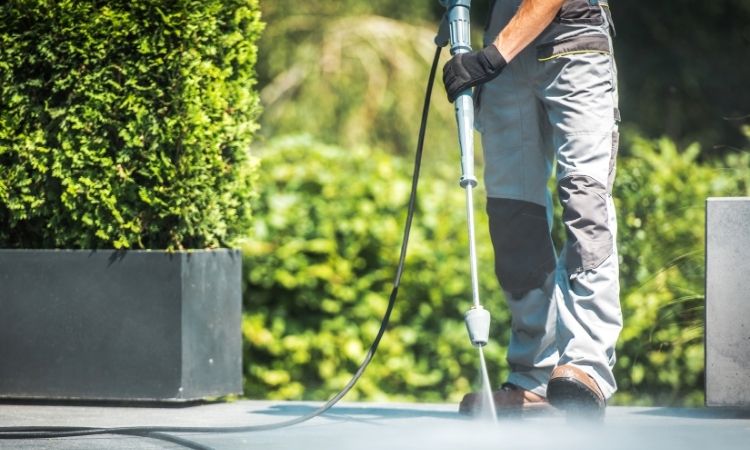 Clean Concrete Patio in Singapore